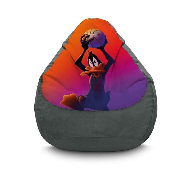 Кресло мешок iPuff Space Jam Daffy Duck Флок XXXL 100х135 см Серый Кресло мешок iPuff Space Jam Daffy Duck Флок XXXL 100х135 см Серый