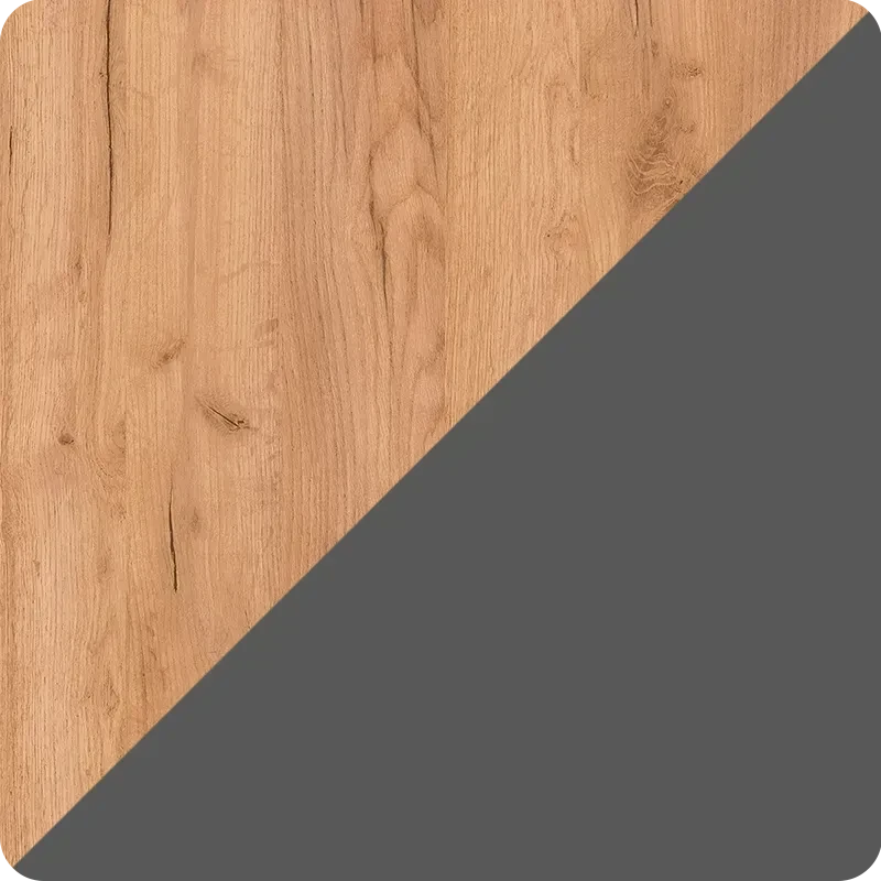 Обідній стіл розсувний Neman Den 180/140х80х78,4 см Дуб крафт золотий/Графіт (558831) - фото 5