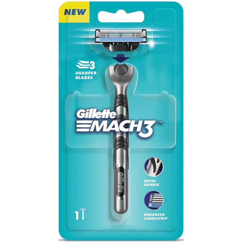 Станок с 1 сменной кассетой Gillette Mach3 (4987176077776)