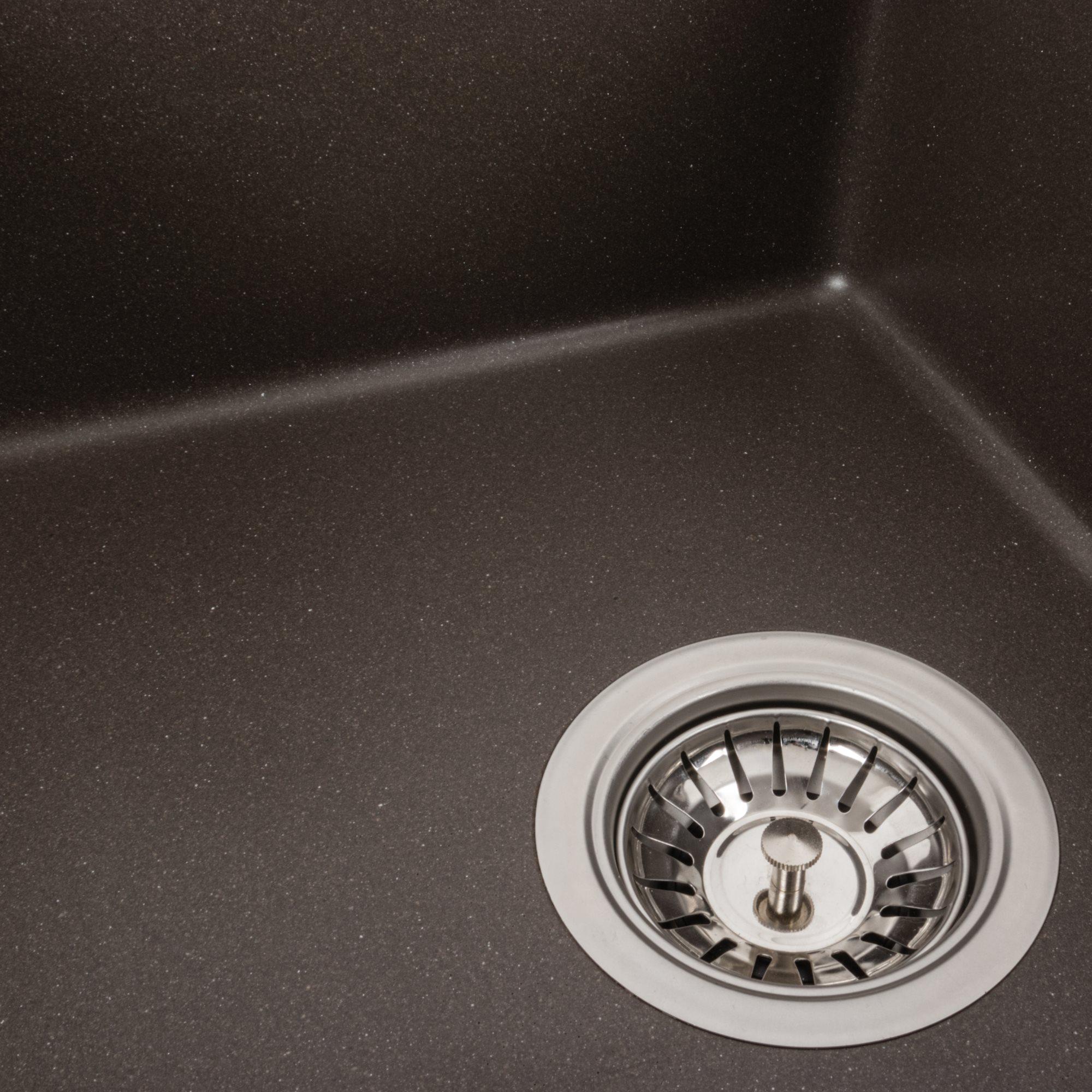 Мийка гранітна для кухні Platinum 5851 ARIA матова Темна скеля - фото 5 Мийка гранітна для кухні Platinum 5851 ARIA матова Темна скеля - фото 5