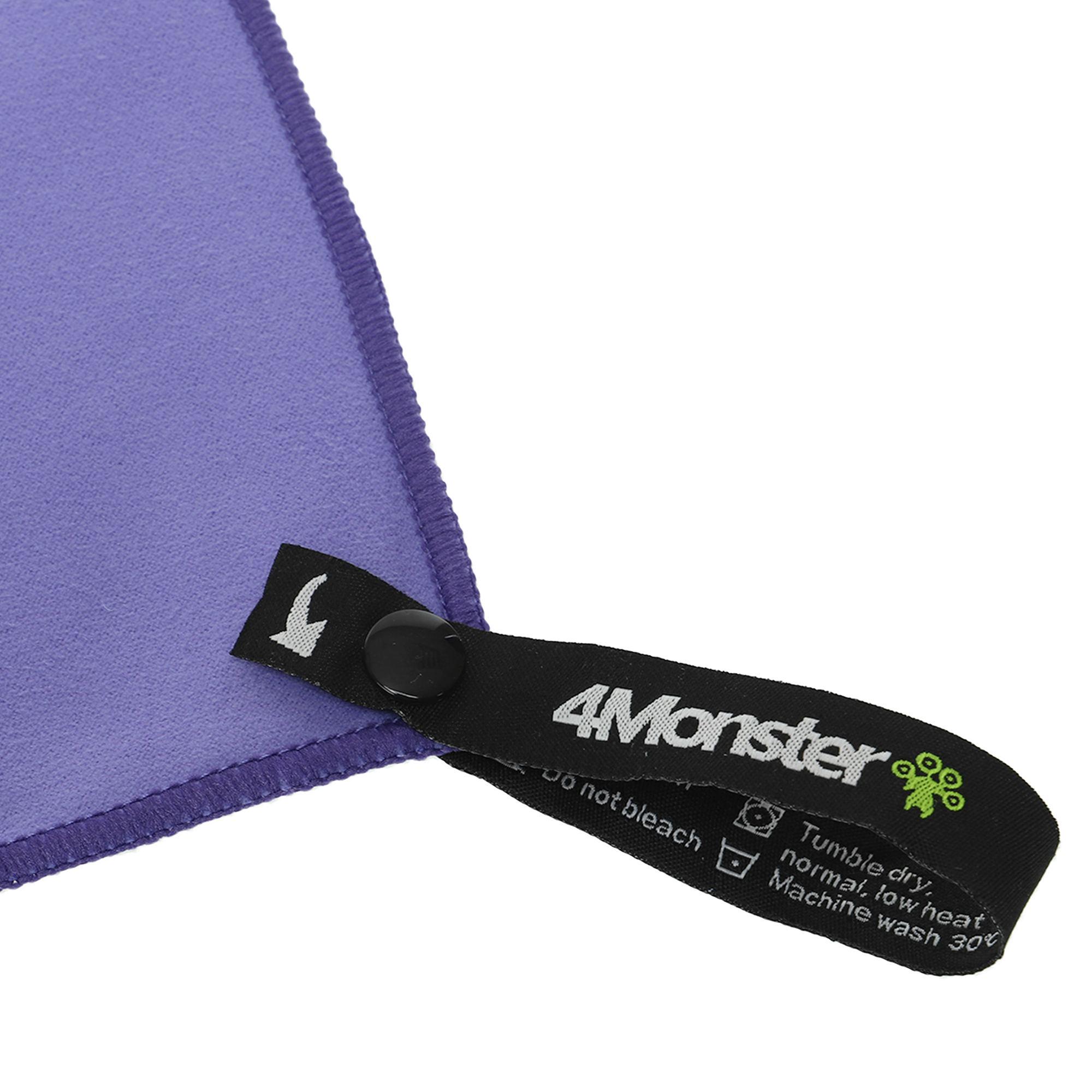 Рушник спортивний антибактеріальний Antibacterial Towel 4Monster Фіолетовий (T-ECT-120) - фото 5