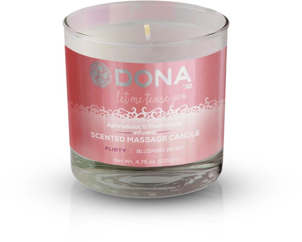 Массажная свеча Dona Scented Massage Candle Blushing Berry Flirty 135 г (SO1532)