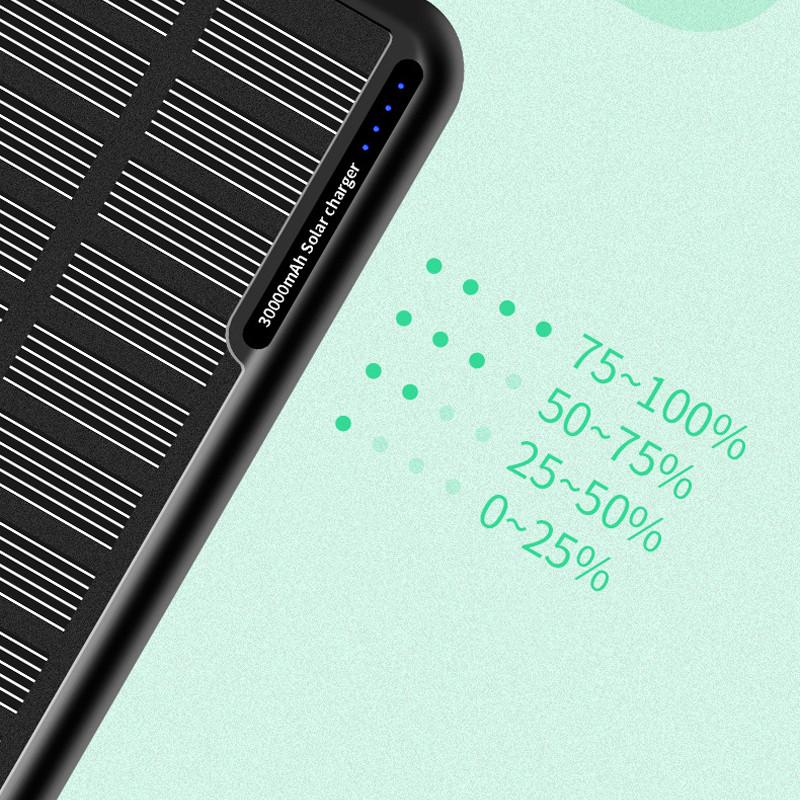 Повербанк на солнечной батарее Xionel XN-818P 20000 mA Черный - фото 7 Повербанк на солнечной батарее Xionel XN-818P 20000 mA Черный - фото 7