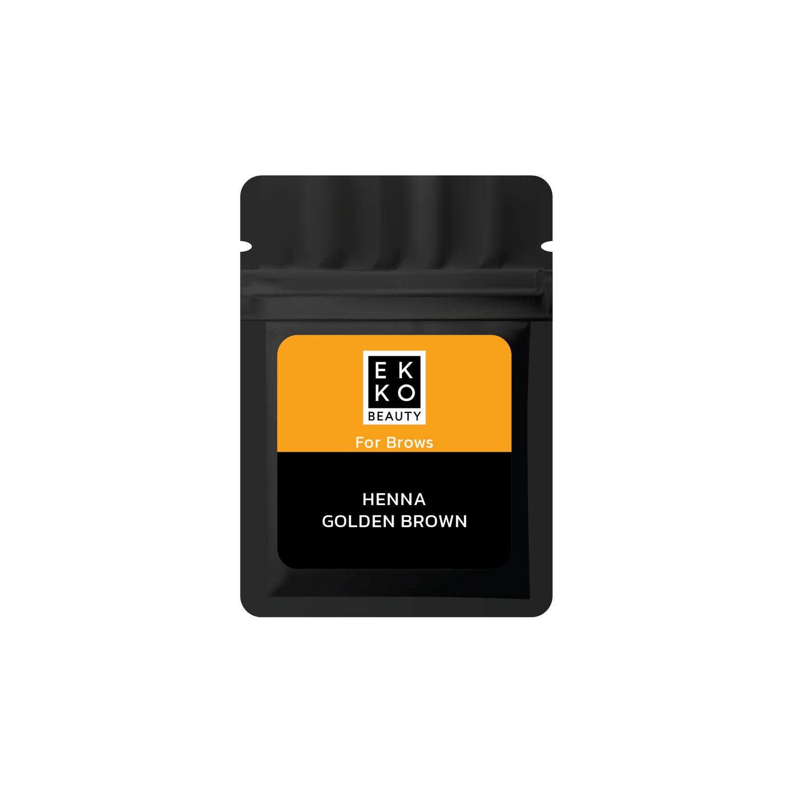 Хна для бровей в саше EKKO BEAUTY Golden Brown 7 г (Ek-GBs)
