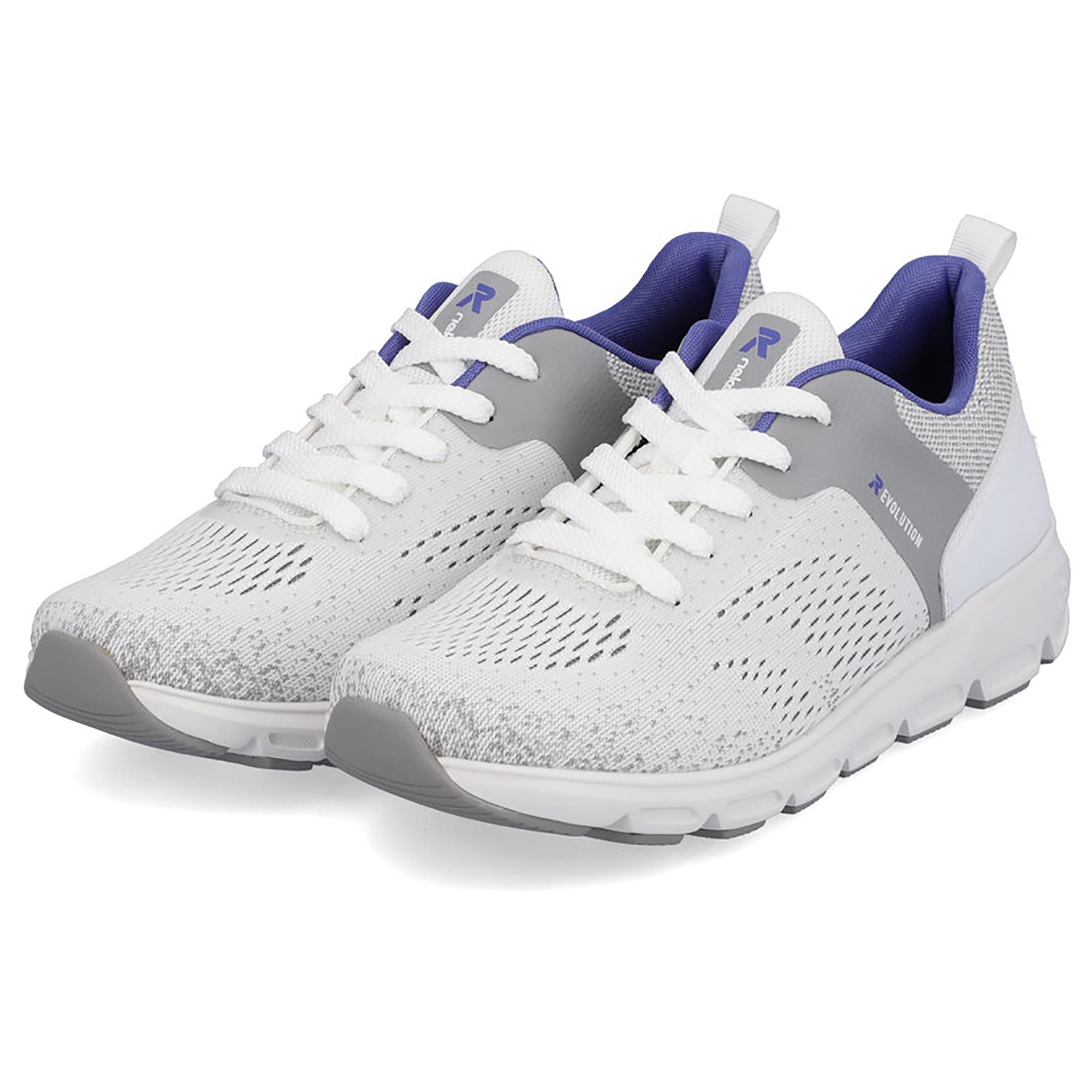 Кроссовки женские весенние Rieker р. 40 Белый/Серый (089320-40) - фото 4