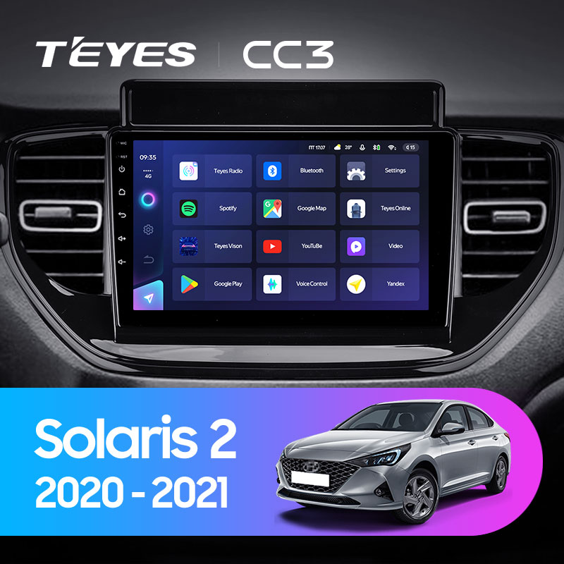 Автомагнітола штатна Teyes CC3 360° для Hyundai Solaris 2 2020-2021 Android (1659487321) - фото 4