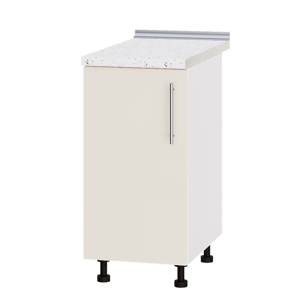 Шкаф нижний Эверест Модерн модуль Низ Н83-400 40х47х85 см Жемчуг глянец/Белый (02883)