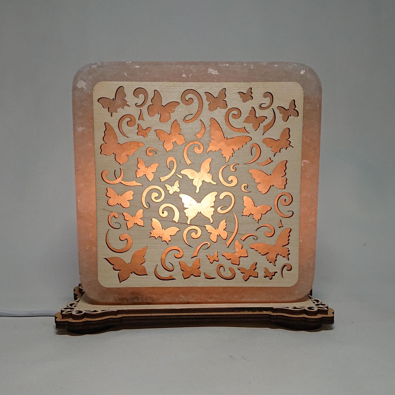 Соляной светильник Бабочки (k-0002-y)