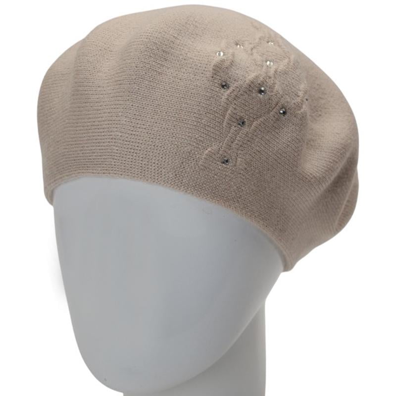 Берет женский Lirus ЛЕРА двойной тонкого вязания с узором one size Лен (282700) - фото 1 Берет женский Lirus ЛЕРА двойной тонкого вязания с узором one size Лен (282700) - фото 1