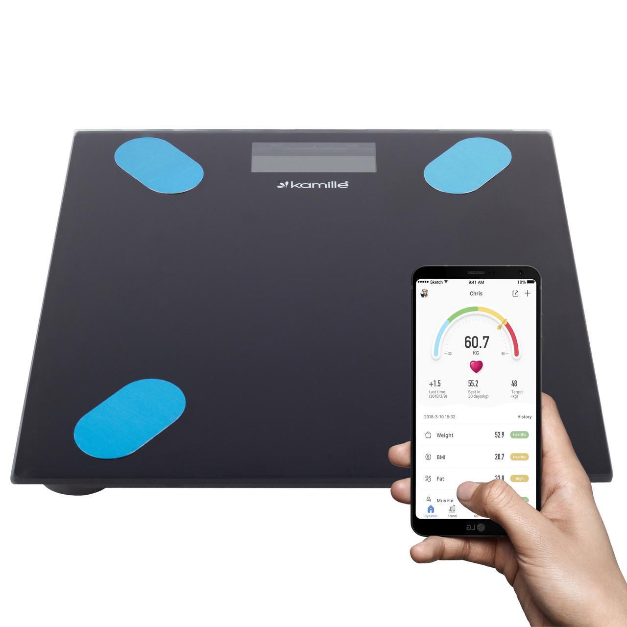 Ваги підлогові Kamille Smart електронні 28 см KM-7111 - фото 6 Ваги підлогові Kamille Smart електронні 28 см KM-7111 - фото 6
