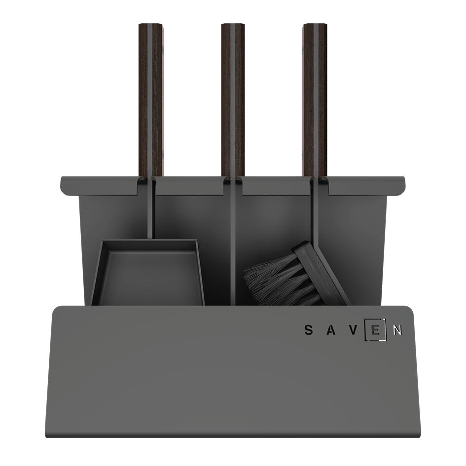Каминный набор Saven Set 2 S Black (SS/2S/BL)
