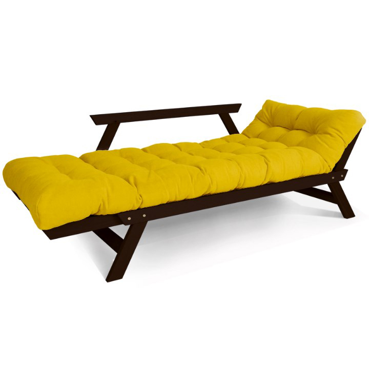 Диван футон раскладной Woodman Allegro Шоколадный/Желтый (8125) - фото 2