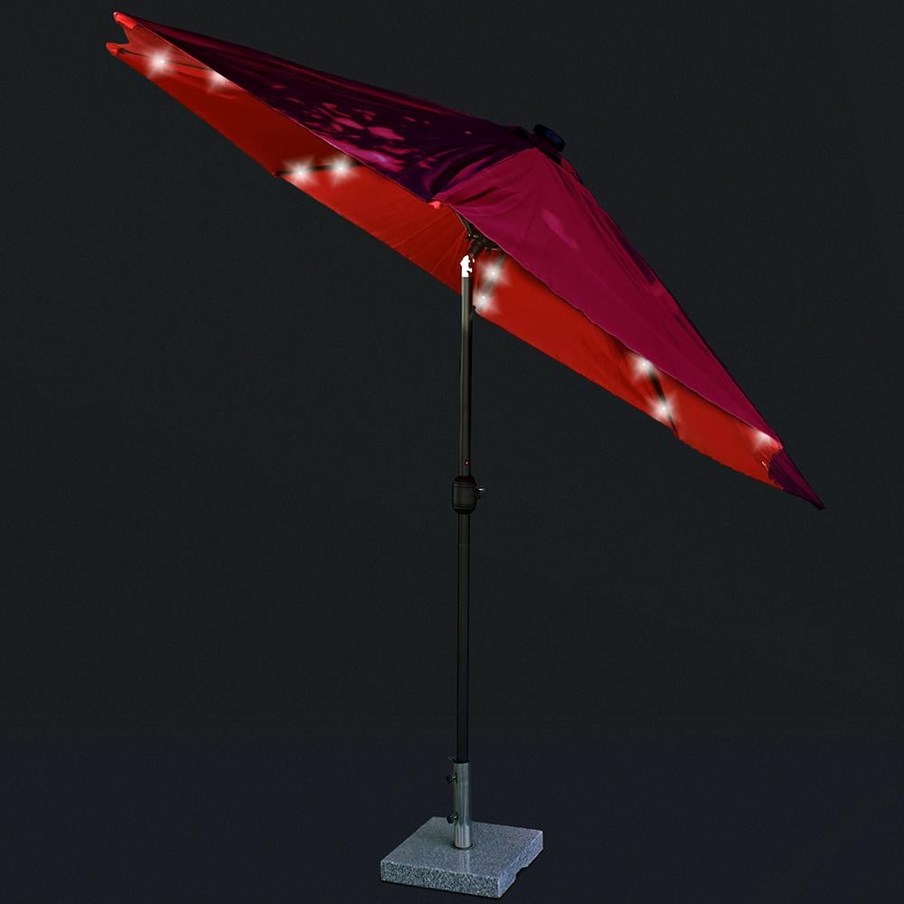 Парасолька для тераси з LED підсвіткою Stenson Кафе 3 м 8 спиць антивітрова Червоний (MH-5307) - фото 6 Парасолька для тераси з LED підсвіткою Stenson Кафе 3 м 8 спиць антивітрова Червоний (MH-5307) - фото 6