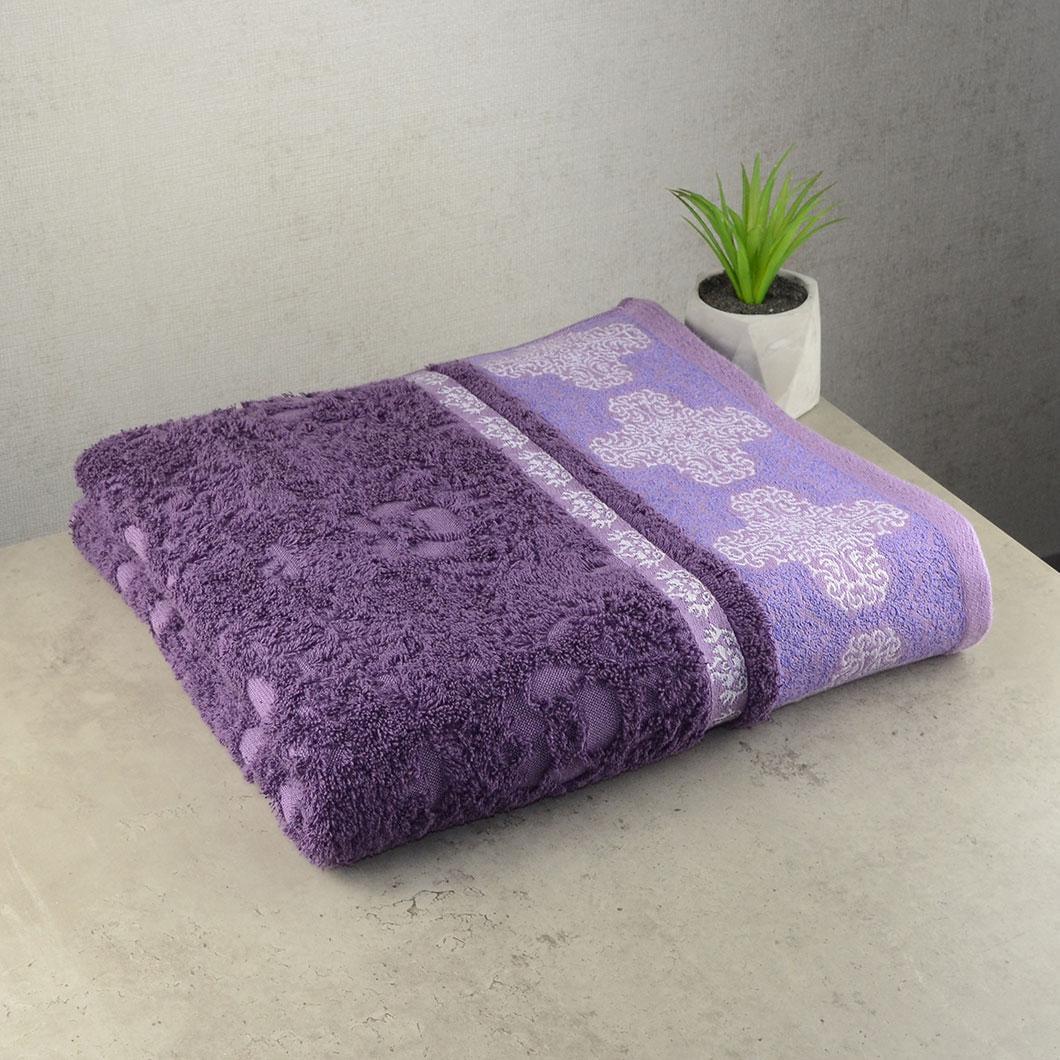 Махровое полотенце GM Textile Azi 70х140 см Фиолетовый