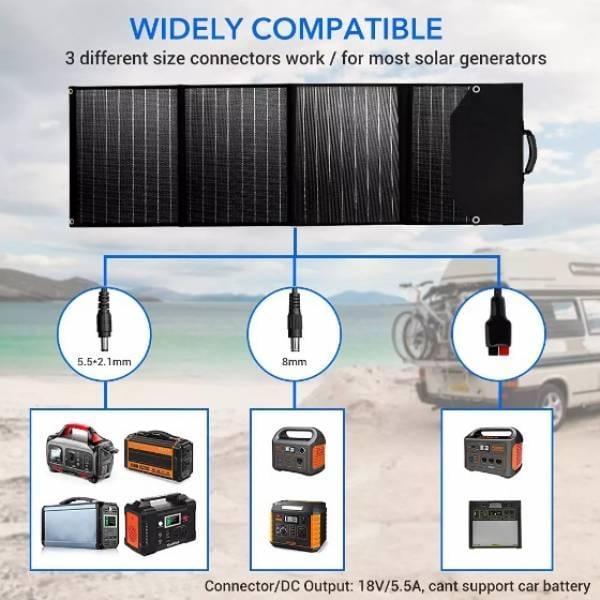 Портативна сонячна панель Bodasan 100 W 5/18 V 5,5 A - фото 4