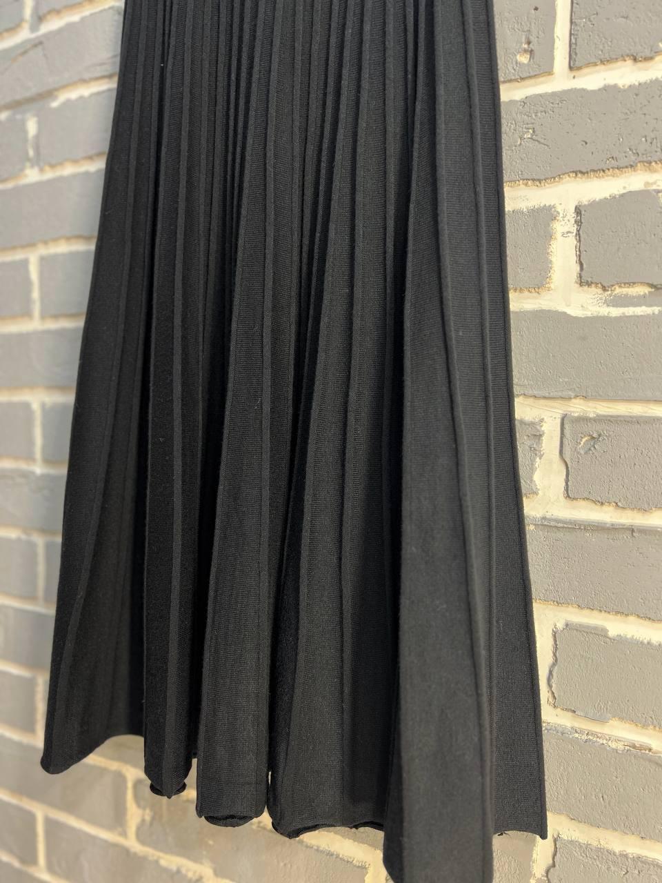 Спідниця жіноча My fashion 3308 в'язка довга рубчик трапеція OS Чорний (3119) - фото 6