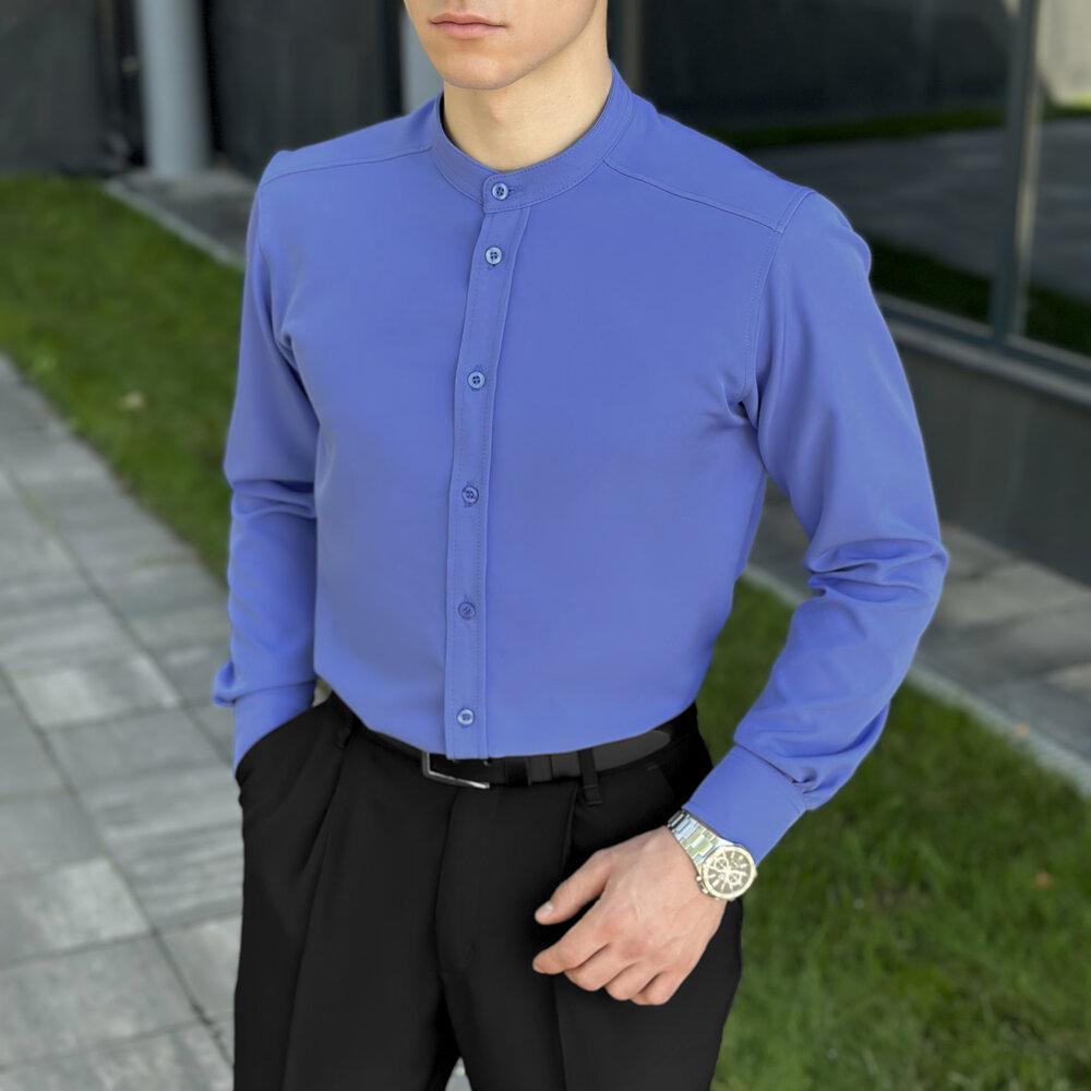 Сорочка чоловіча класична Pobedov Legend M Блакитний (26198/4/2) - фото 3 Сорочка чоловіча класична Pobedov Legend M Блакитний (26198/4/2) - фото 3