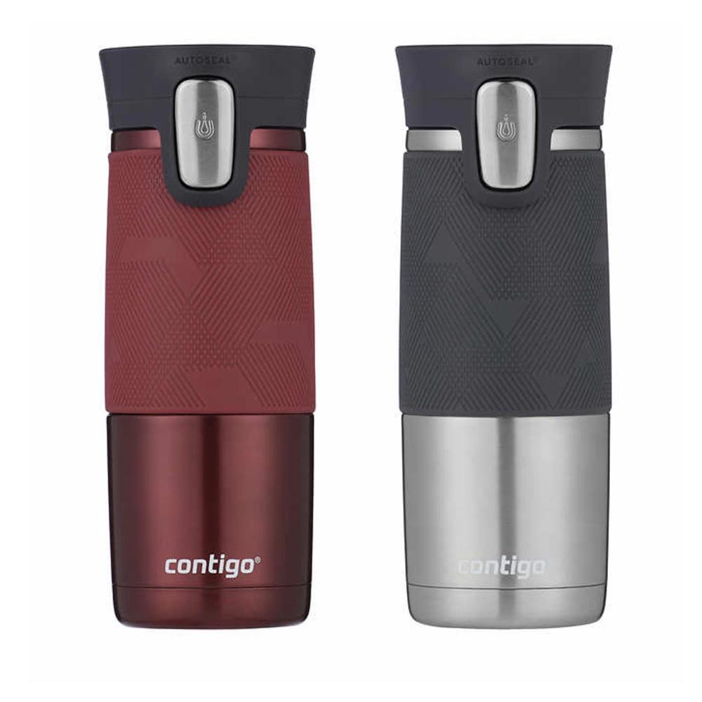 Подарочный набор из двух термокружек Contigo Montana Autoseal 473 мл Red / Gray (1119292)