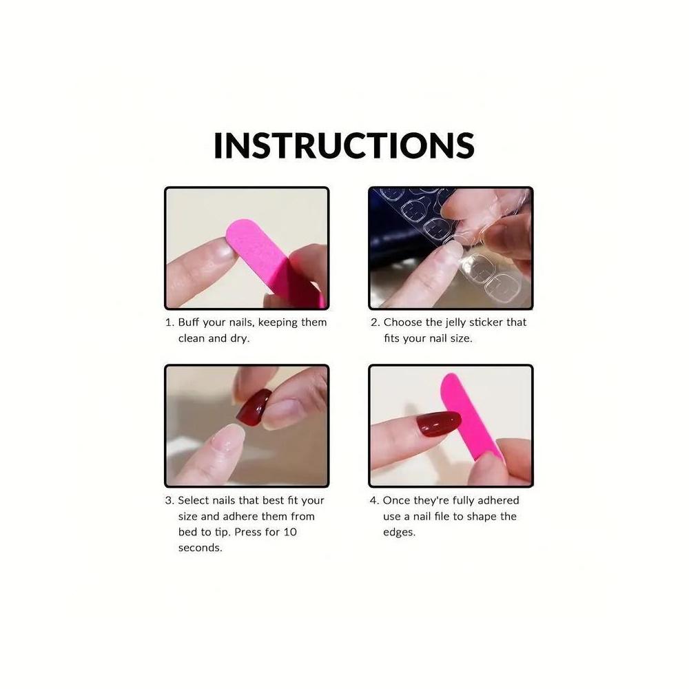 Ногти накладные Цветной френч с объемным бантом и стразами квадрат средней длины с клеевыми стиками 24 шт. Красный (3000003740) - фото 9 Ногти накладные Цветной френч с объемным бантом и стразами квадрат средней длины с клеевыми стиками 24 шт. Красный (3000003740) - фото 9