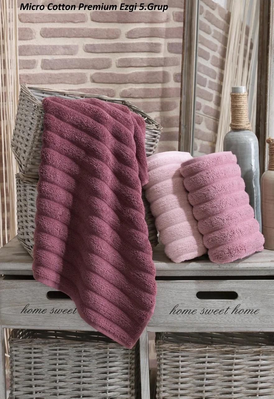 Набор полотенец Cestepe MicroCotton Delux Ezgi Premium 5 70х140 см 3 шт.