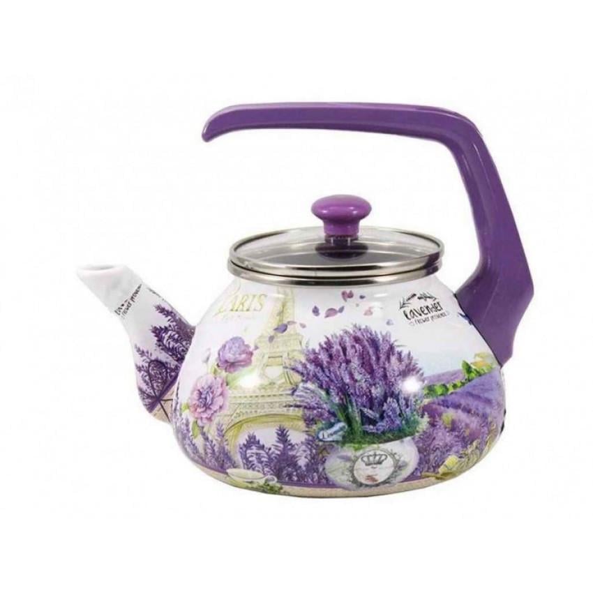 Чайник Interos Лаванда 16707 эмалированный 2,2 л (2136415605)