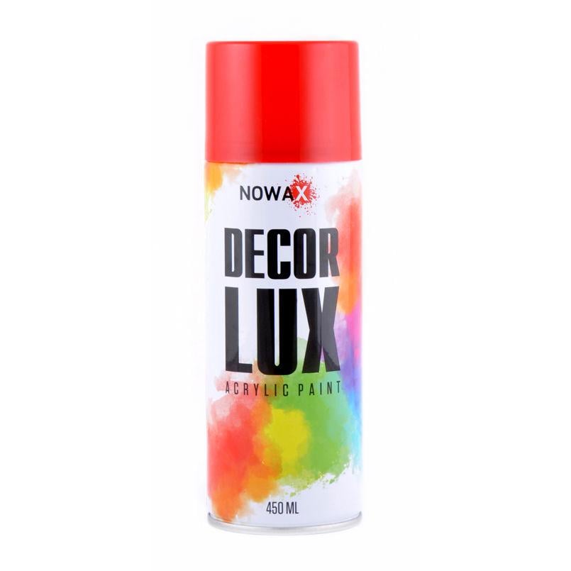 Краска акриловая NOWAX Decor Lux глянцевая 450мл Red (3020)