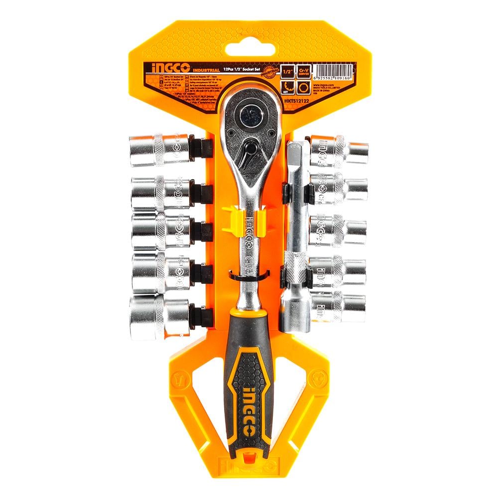 Набір торцевих головок із тріскачкою 1/2 INGCO Industrial
