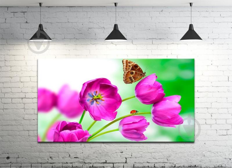 Картина на холсте ProfART S50100-c365 100 х 50 см Цветы (hub_Redd45573)
