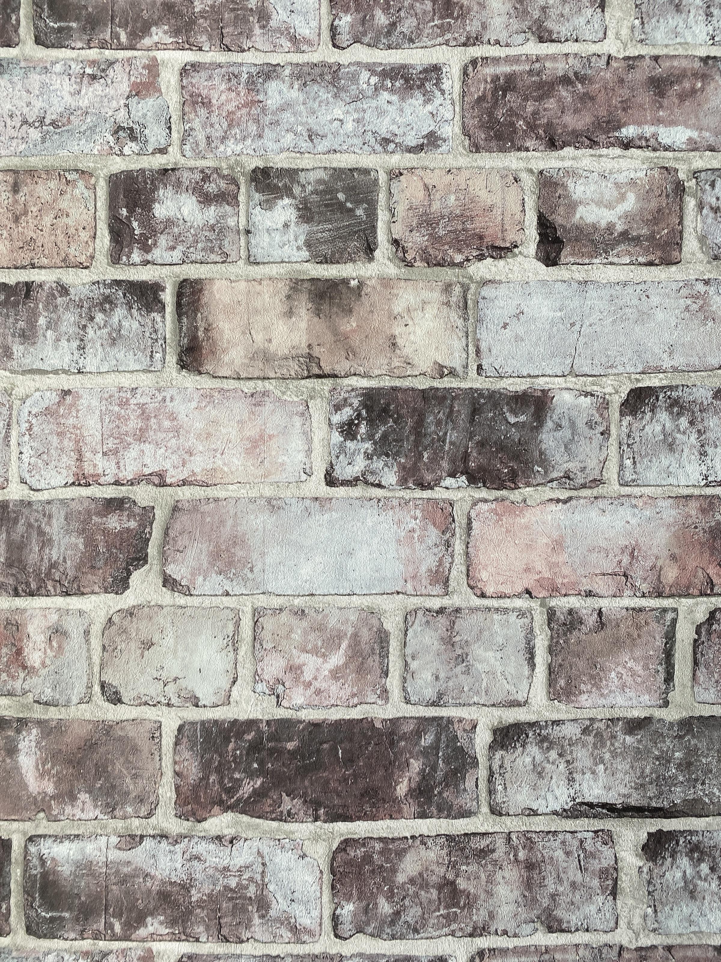 Обои виниловые на флизелиновой основе Grandeco Opportunity Wallcoverings Q0086 Под кирпич Бежевый