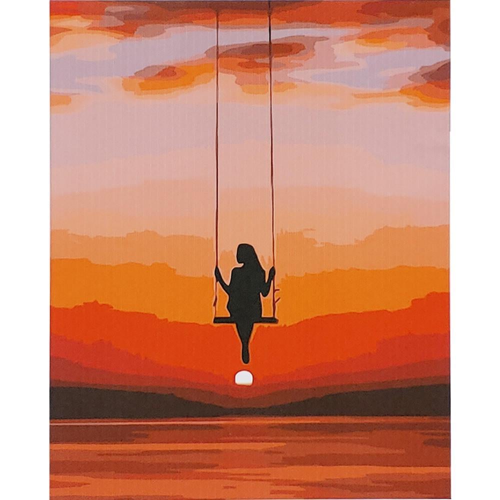 Картина по номерам Strateg Премиум Качели над морем 40х50 см (GS098)