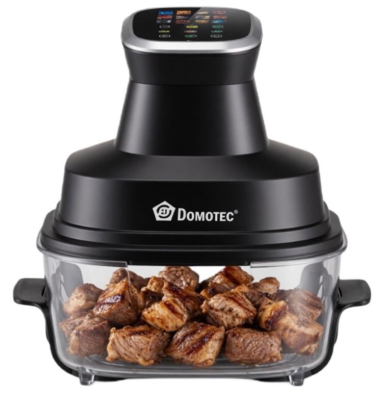 Аэрофритюрница Domotec MS-3227 со стеклянной чашей 7 л 4600 Вт (2104619445)