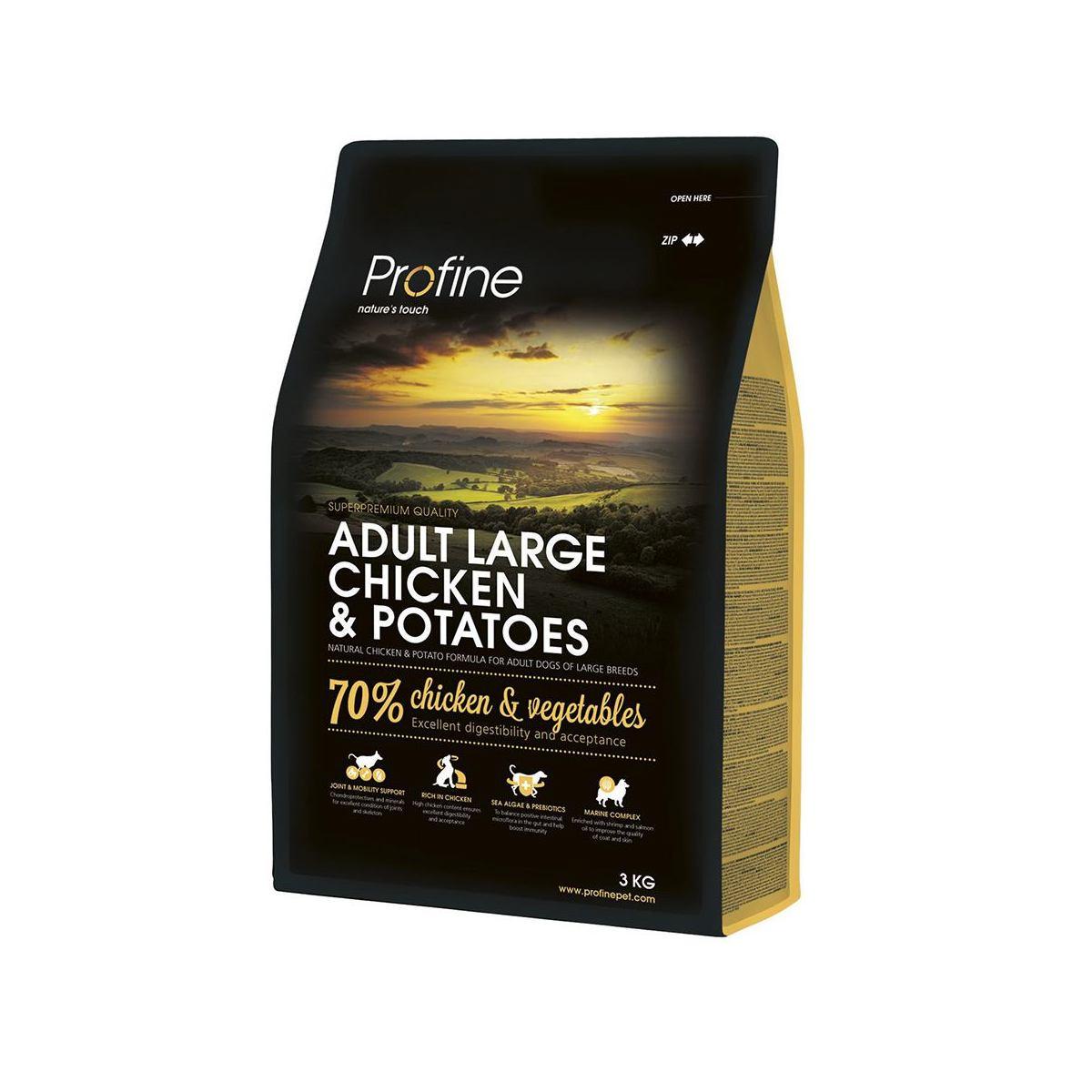 Сухой корм для взрослых собак больших пород Profine Large Breed Chicken 3 кг - фото 1