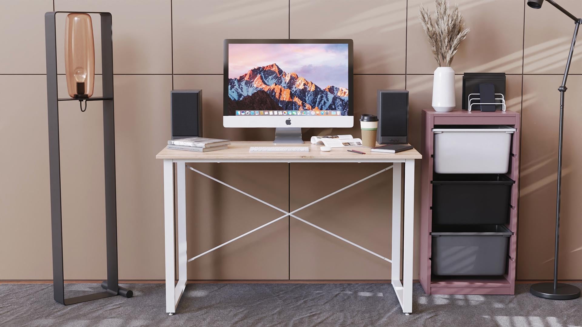 Компьютерный стол Ferrum-decor Дейв ДСП 16 мм 75x140x60 см Белый/Дуб Сан-Марино (FRD-102159)