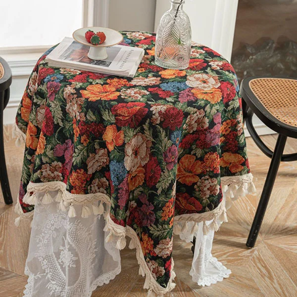 Скатерть с бахромой Q00425 90x90 см - фото 3 Скатерть с бахромой Q00425 90x90 см - фото 3