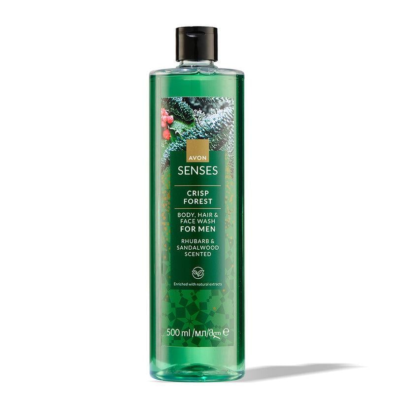 Гель для душу/шампунь і засіб для вмивання Avon Морозний ліс чоловічий 3в1 500 мл (158511292)