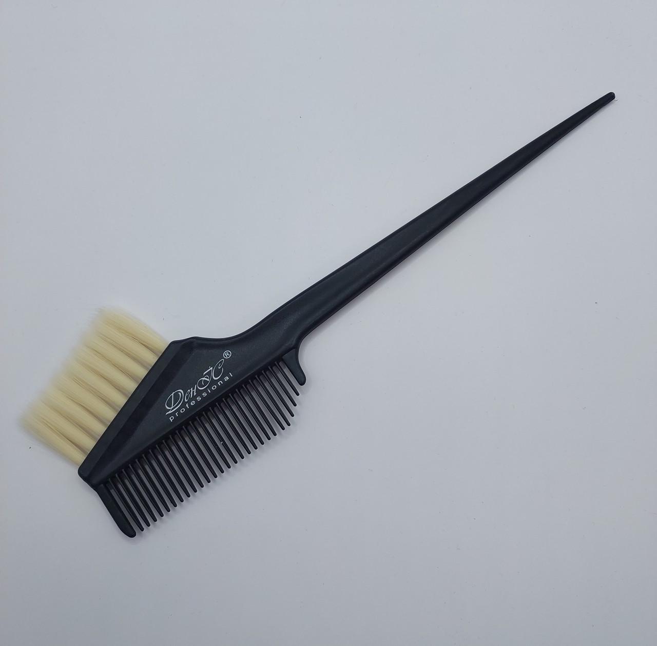 Кисточка-гребешок для окрашивания волос ДенІС professional моноволокно Черный (1453071337) - фото 4
