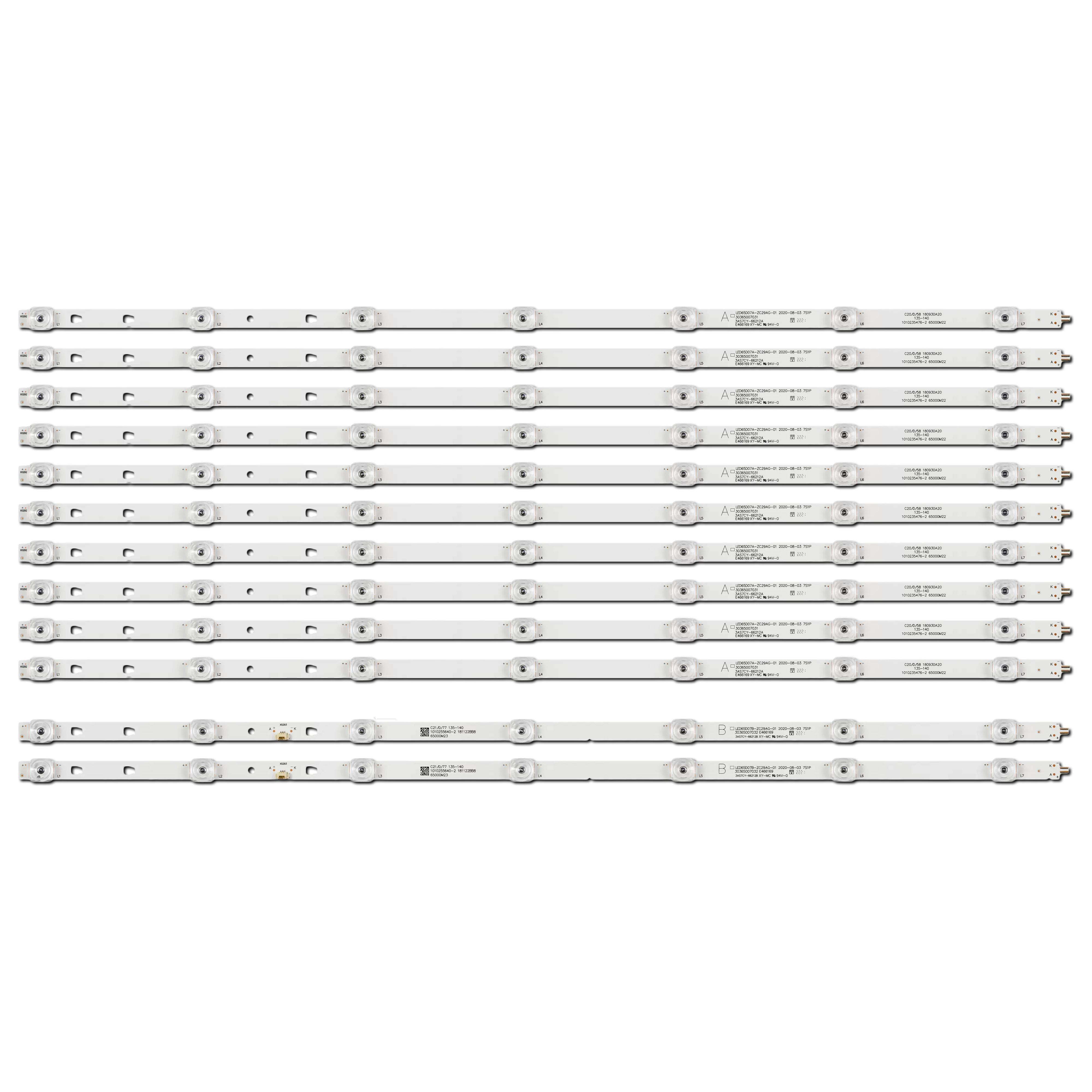 LED подсветка LED65D07A-ZC29AG-01 LED65D07B-ZC29AG-01 30365007031 30365007032 LS65H720G LS65Z51Z 65" 12 шт. (ART-11893)