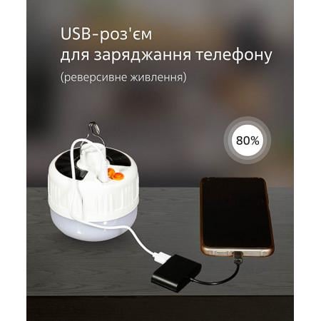 Кемпинговый подвесной LED светильник USB 4W 1500mAh (12345207) - фото 7