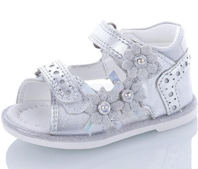 Кожаные босоножки Jong Golf M39-19 р. 21 Серебристый