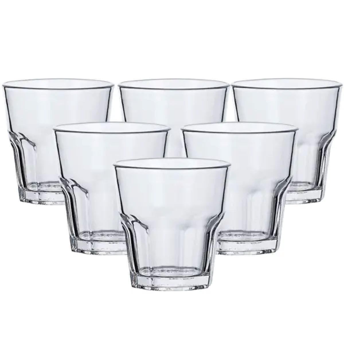 Склянки з товстим дном 6 шт. по 250 мл Прозорий (HP555)