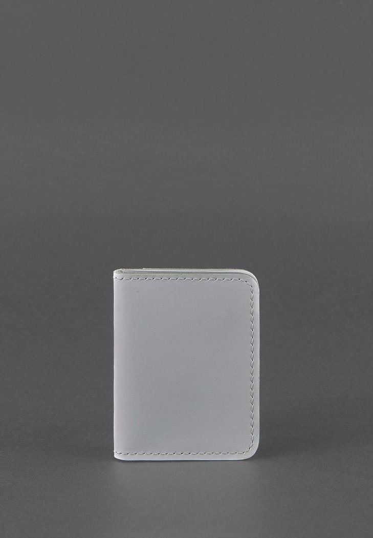 Переплет женский кожаный для ID-паспорта и водительских прав 4.0 Серая (A-026439)