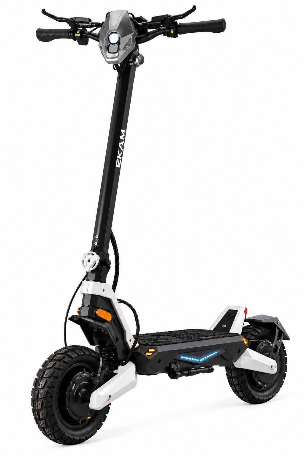 Електросамокат двомоторний EKAM G2 PRO Dual 2x2000W 52V 26Ah Білий