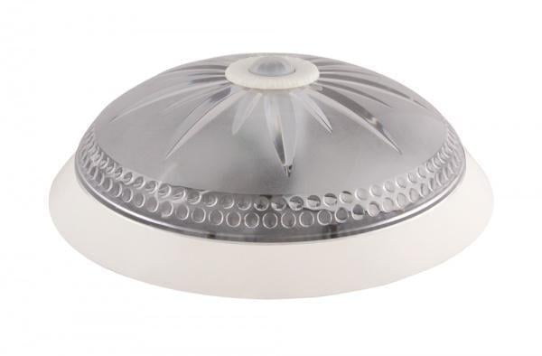 Настенно-потолочный светильник круглый ERKA 1149 D.i. с датчиком движения прозрачный 2xЕ27 IP20 Белый (27551039)