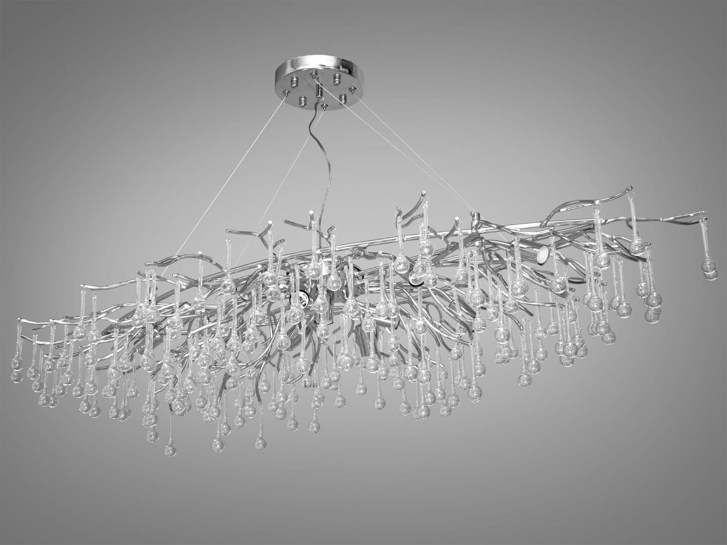 Люстра кришталева підвісна 40 Вт Хром (607-L1200CH) - фото 3 Люстра кришталева підвісна 40 Вт Хром (607-L1200CH) - фото 3