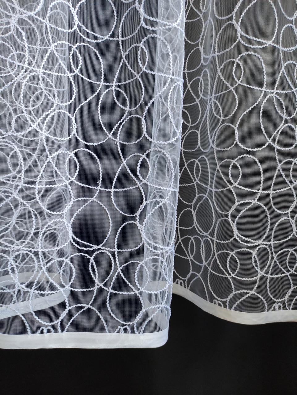 Занавески кухонные фатиновые с вышивкой 320х145 см (фкб-145л) - фото 3 Занавески кухонные фатиновые с вышивкой 320х145 см (фкб-145л) - фото 3