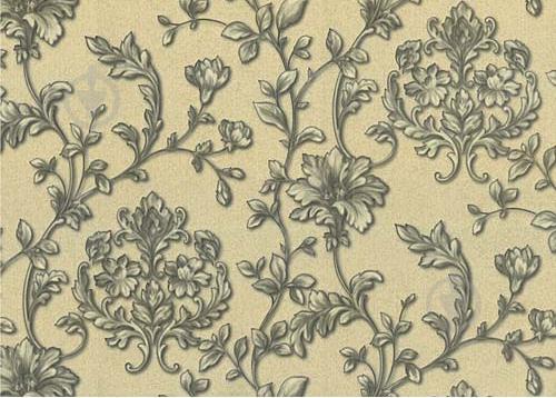 Обои Lanita виниловые на флизелиновой основе Маркиз декор VIP 5-0317 оливковый (1,06х10,05м.)