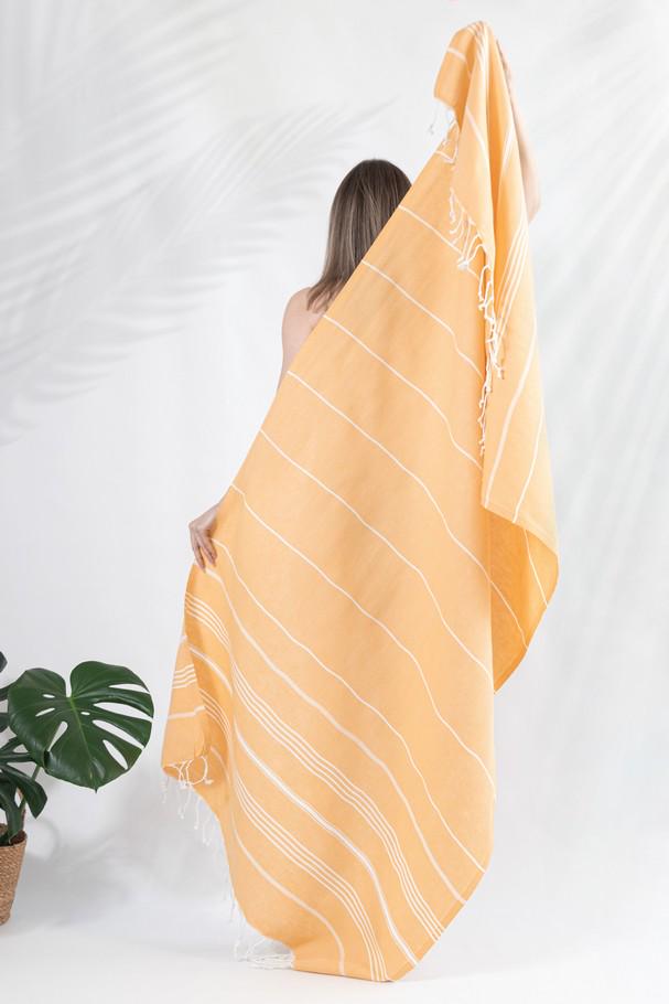 Рушник Peshtemal Beach Pool Spa 100х180 см Жовтий (86229098) - фото 1 Рушник Peshtemal Beach Pool Spa 100х180 см Жовтий (86229098) - фото 1