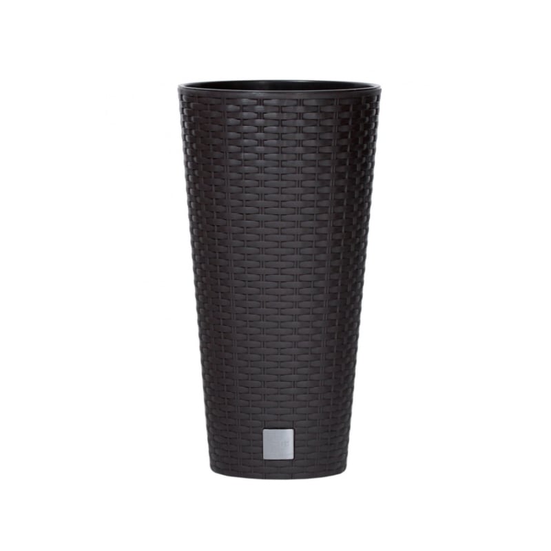 Горшок для цветов Prosperplast Rato со вставкой высокий 2в1 Н-47,6 см Коричневый (77966-440)