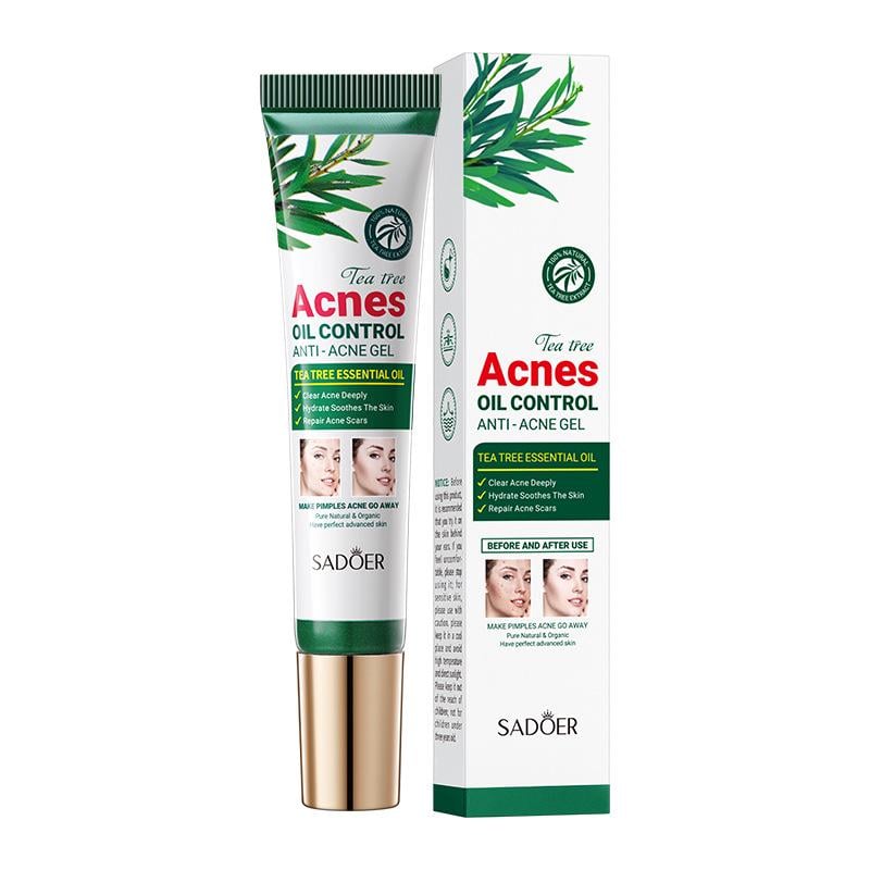 Крем-гель от акне и прыщей с маслом чайного дерева Sadoer TEA TREE ACNES OIL CONTROL GEL 20 мл
