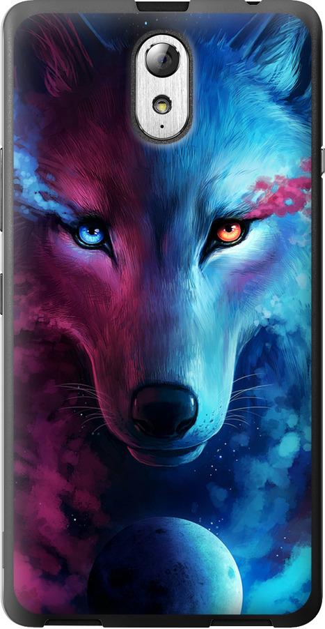 Чехол на Lenovo Vibe P1m Арт-волк (3999u-154-42517)